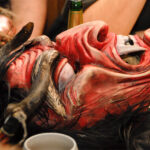 Krampus mask in waiting - the most insane Christmas party ever!